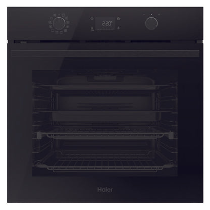 Haier 60cm 500 Series Built In Oven Air Fry Steam Assist - Black