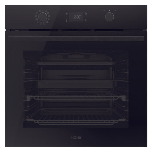 Haier 60cm 500 Series Built In Oven Air Fry Steam Assist - Black