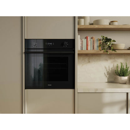Haier 60cm 500 Series Built In Oven Air Fry Steam Assist - Black