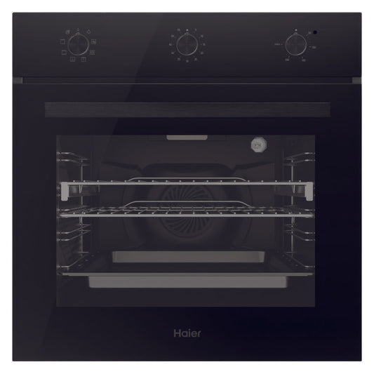 Haier 60cm 300 Series Built in Oven 10A Plug - Black
