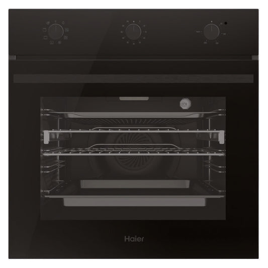 Haier 60cm Built-In Oven with 7 Functions - Black (300 Series)
