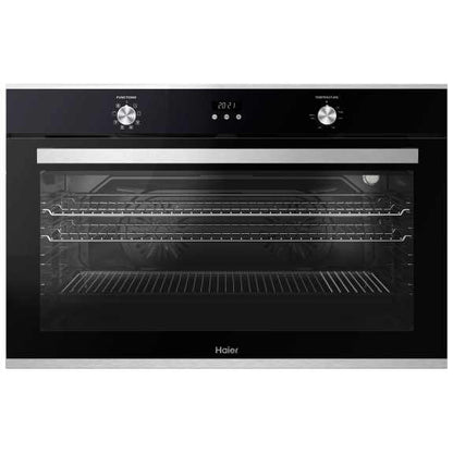 Haier 90cm Electric Oven - Black