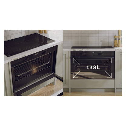 Haier 300 Series Built In Oven with 11 Functions - Black