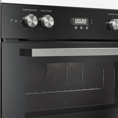 Haier 60cm Double Electric Oven - Black