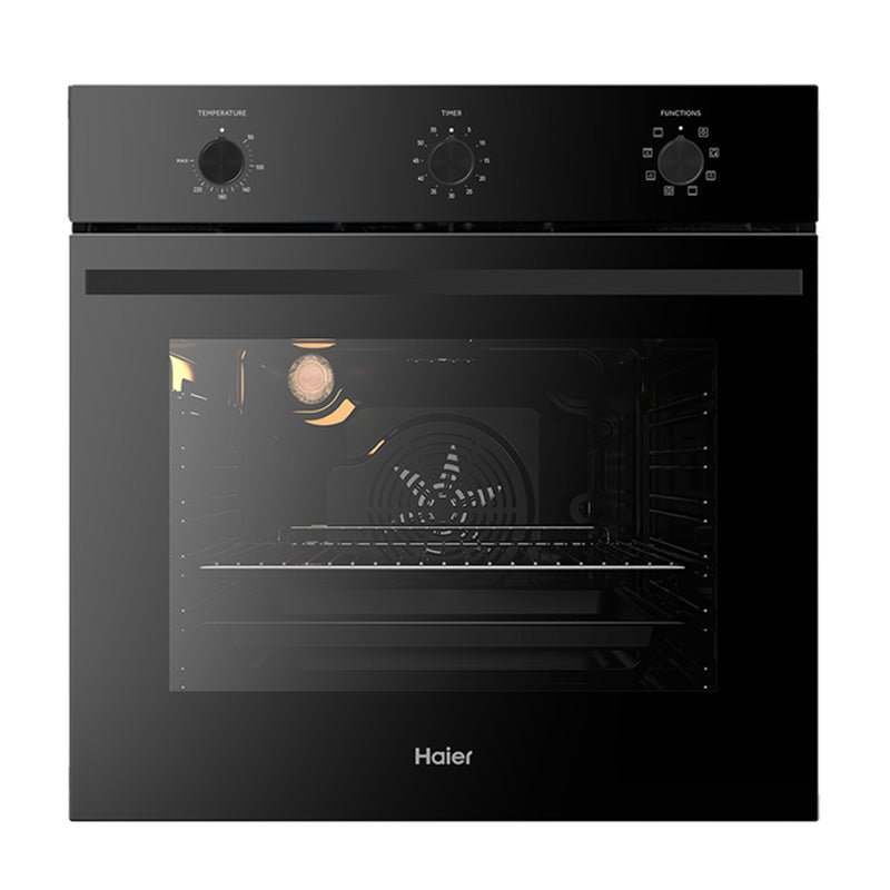 HAIER ELECTRIC OVEN 7 FUNCTION BLACK 60cm