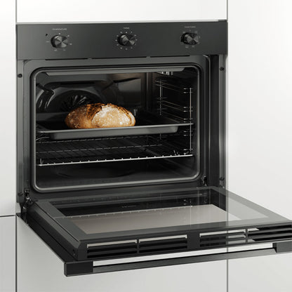 HAIER ELECTRIC OVEN 7 FUNCTION BLACK 60cm