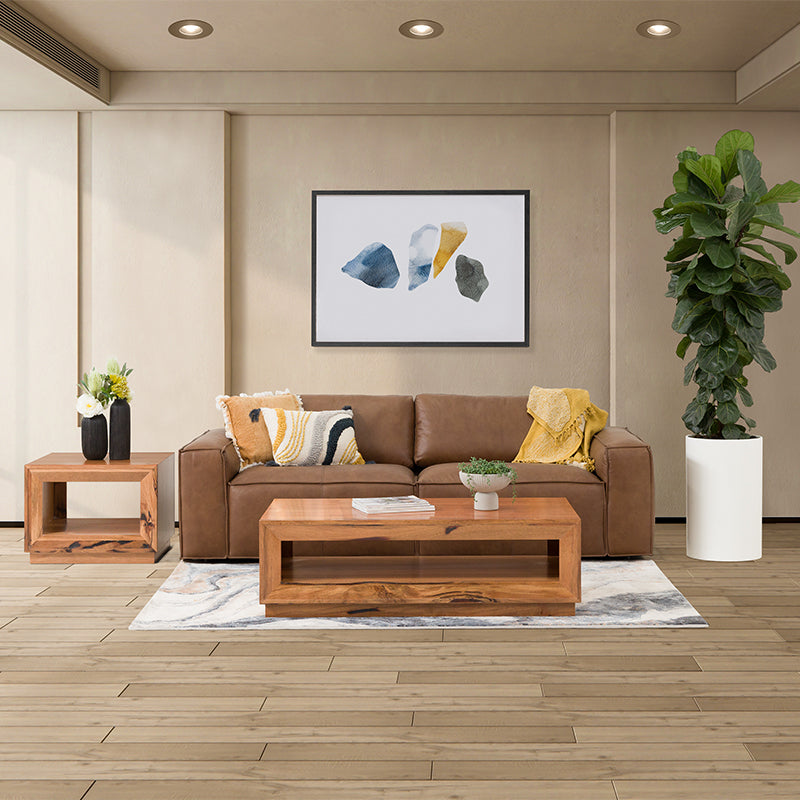 Havana 3+2 Leather Suite - Tan