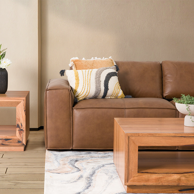 Havana 3+2 Leather Suite - Tan