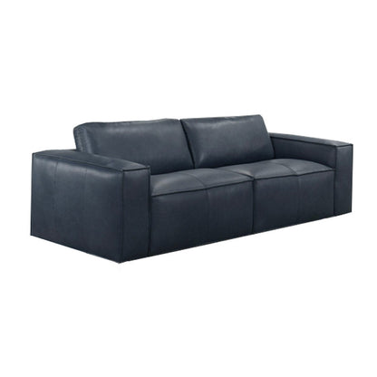Havana 3+2 Leather Suite - Blue