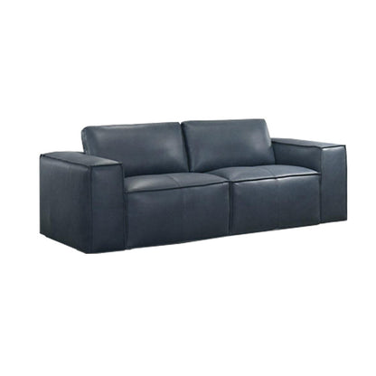 Havana 3+2 Leather Suite - Blue