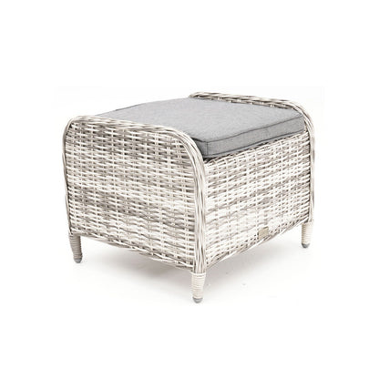 Hawaii Outdoor Ottoman - Zen White/Grey