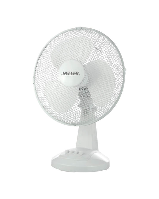 Heller 30cm Desk Fan - White