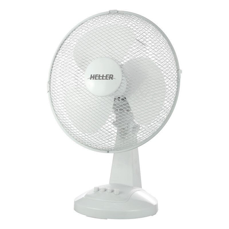 Heller 30cm Desk Fan - White