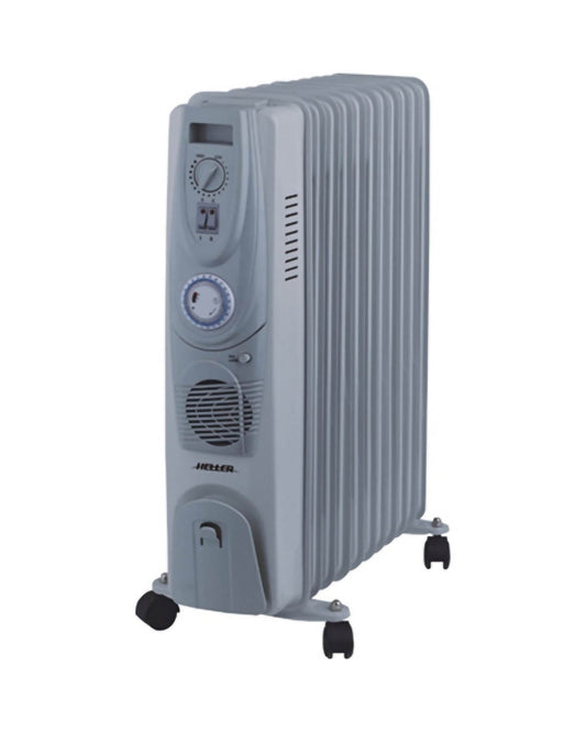 Heller 11 Fin Oil Column Heater with Timer