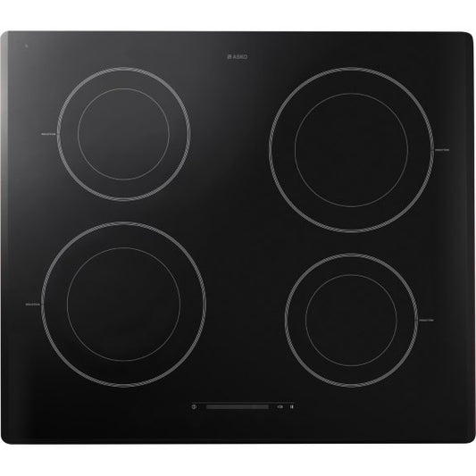 ASKO 60cm Ceramic Glass Induction Cooktop - Black