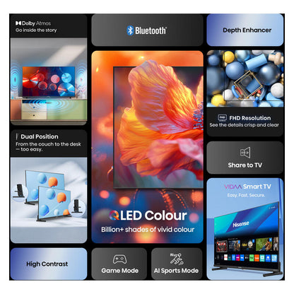 Hisense 32" Q6QAU Smart FHD QLED TV (2025)
