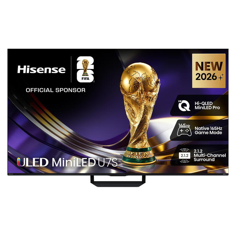 Hisense 55” U7S Smart 4K Hi-QLED Mini-LED TV (2026)