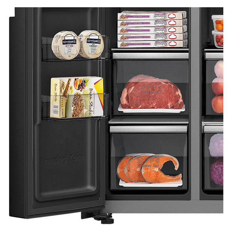 Hisense 614L PureFlat Eclipse Side-by-Side Fridge Freezer with Ice & Water Dispenser - Black