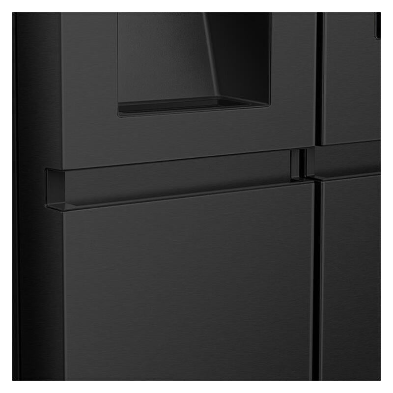 Hisense 614L PureFlat Eclipse Side-by-Side Fridge Freezer with Ice & Water Dispenser - Black