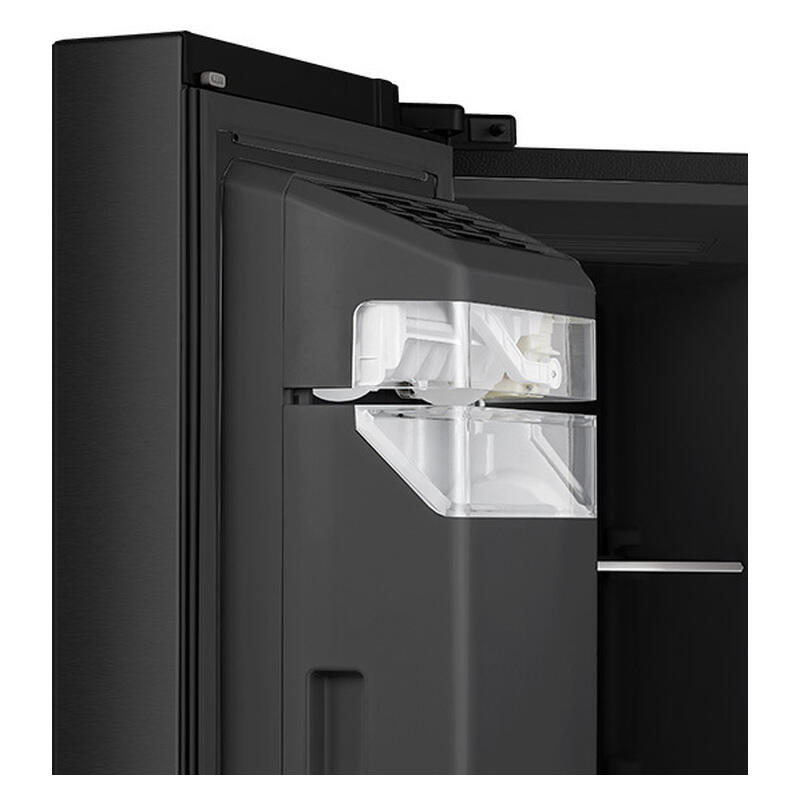 Hisense 614L PureFlat Eclipse Side-by-Side Fridge Freezer with Ice & Water Dispenser - Black