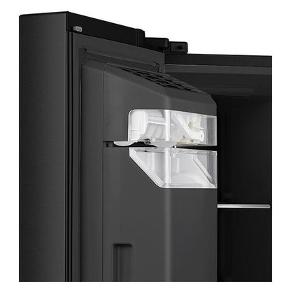 Hisense 614L PureFlat Eclipse Side-by-Side Fridge Freezer with Ice & Water Dispenser - Black