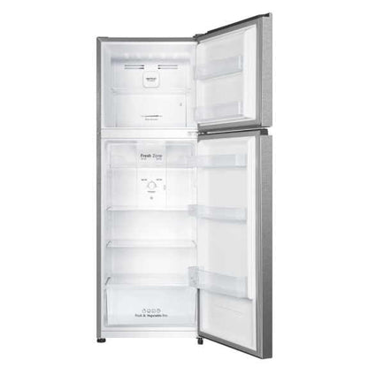 Hisense 326 Litre Top Mount Refrigerator - Stainless Steel