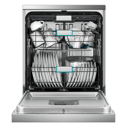 Hisense 60cm Freestanding Dishwasher with WiFi and Corner Wash - Stainless Steel