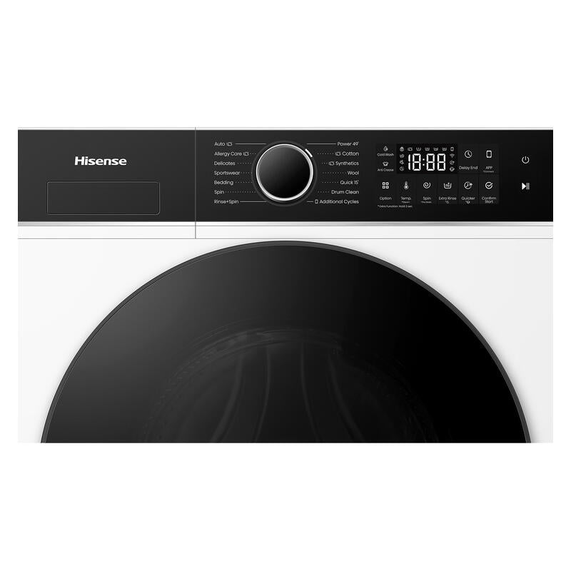 Hisense 12kg Front Load Washing Machine - White (Series 5i)