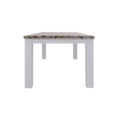Homestead 7 Piece Dining Suite - White/Timber