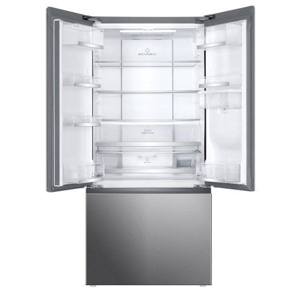 Haier 489 Litre French Door Refrigerator - Brushed Silver