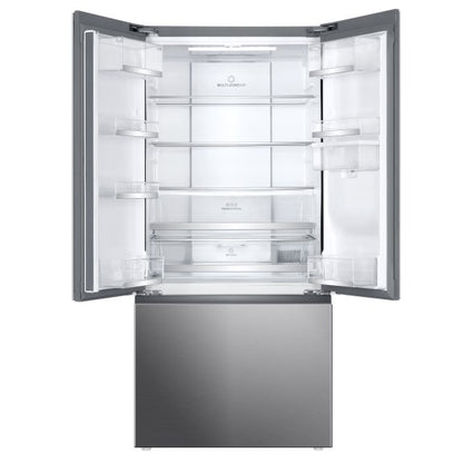 Haier 489 Litre French Door Refrigerator - Brushed Silver
