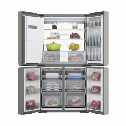 Haier 601L Quad Door Refrigerator Plumbed Ice & water