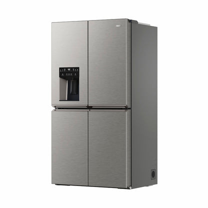 Haier 601L Quad Door Refrigerator Plumbed Ice & water