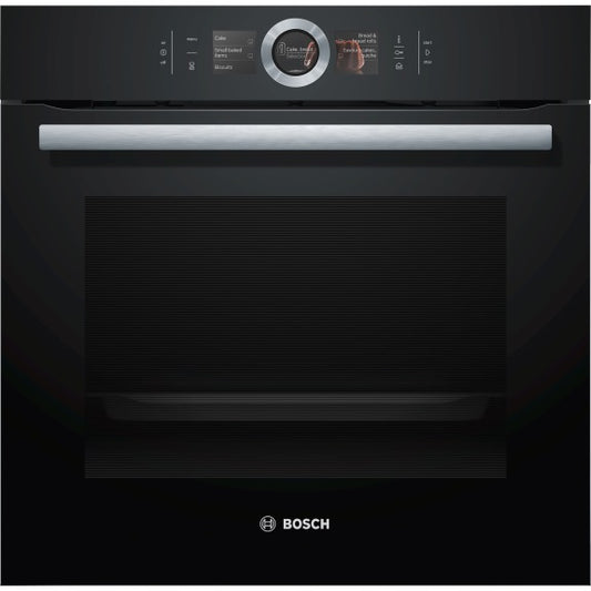 BOSCH SERIES 8 BUILT-IN OVEN WITH STEAM FUNCTION - BLACK 60cm