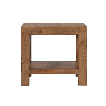 Hugo Lamp Table - Rustic Pine