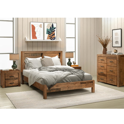 Hugo 4 Piece King Bedroom Suite - Rustic