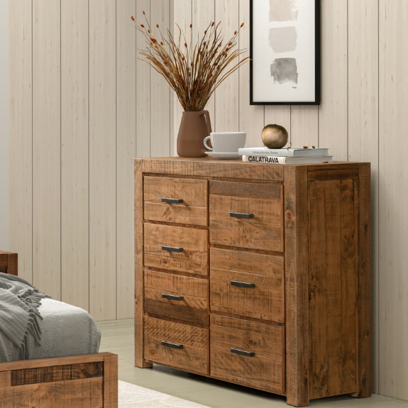 Hugo 4 Piece King Bedroom Suite - Rustic