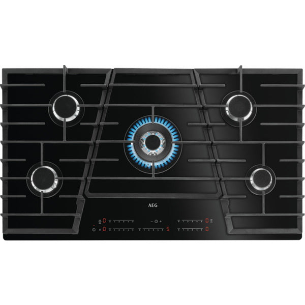 AEG 90cm 5 Burner Ceramic Glass Gas Cooktop
