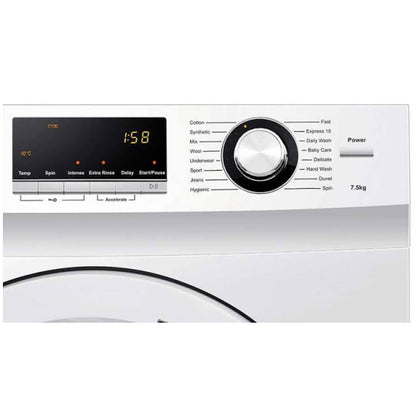 Haier 7.5kg Front Load Washer - White