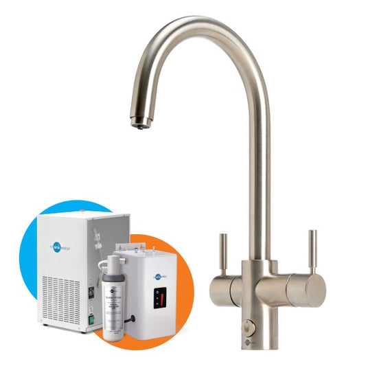 InSinkErator Multitap 4N1 Chilled J Shape - Brushed Steel