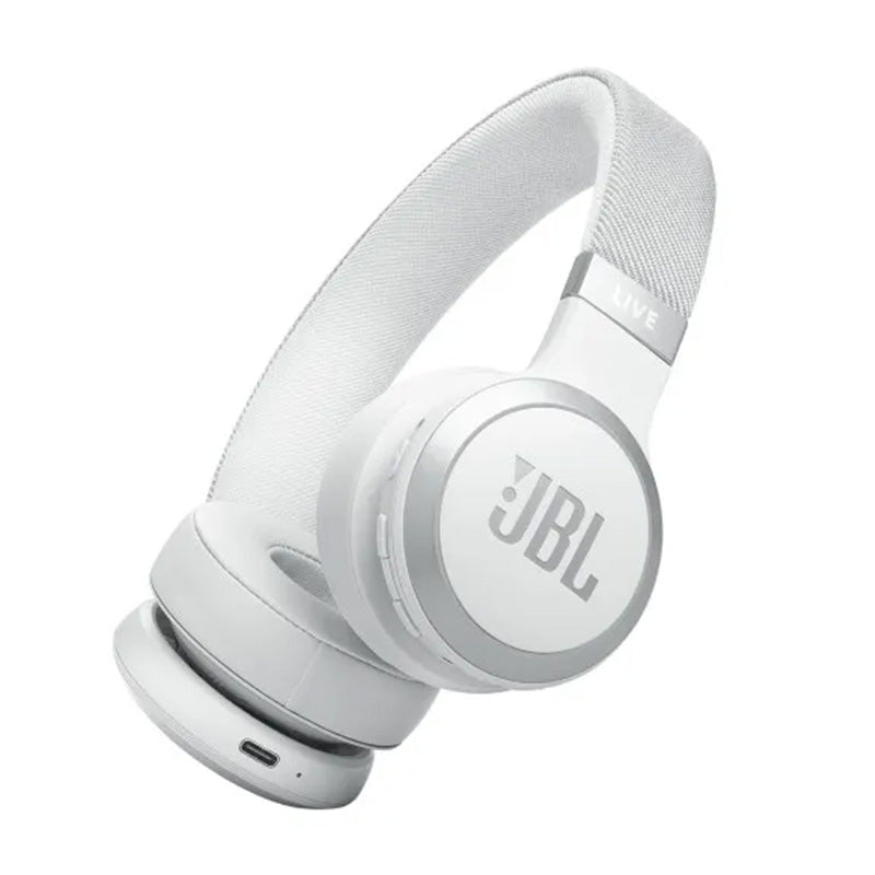 JBL Live 670 On-Ear BT ANC Headphones - White