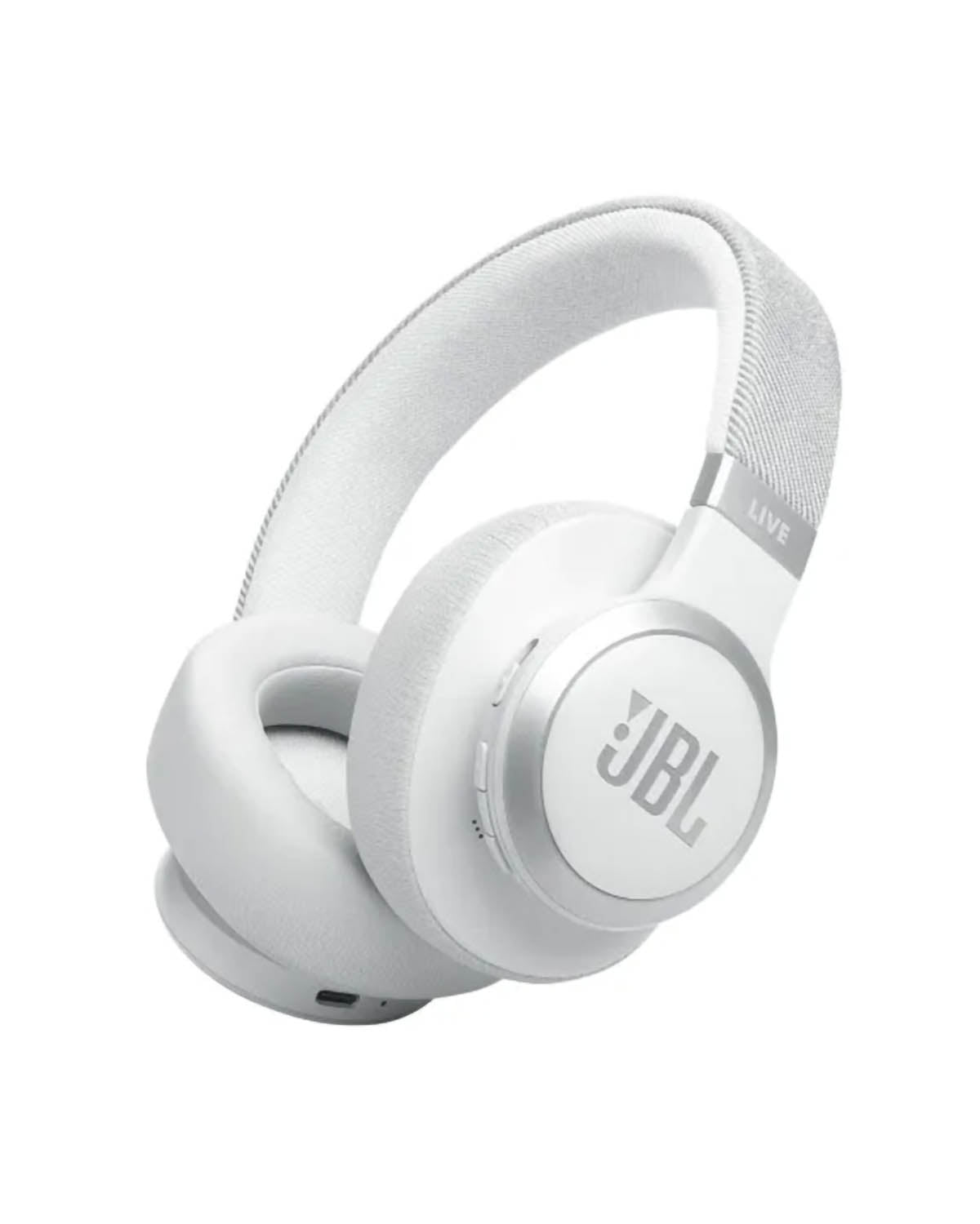 JBL Live 770 Over-Ear BT ANC Headphones - White
