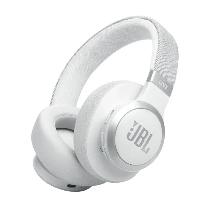 JBL Live 770 Over-Ear BT ANC Headphones - White