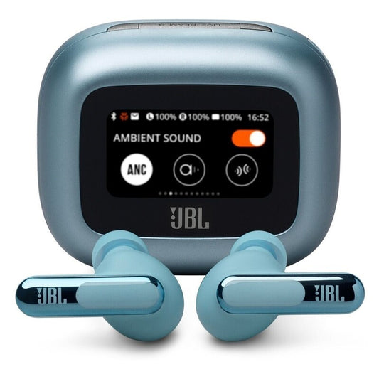JBL Live Beam 3 Noise-Cancelling True Wireless In-Ear Headphones - Blue