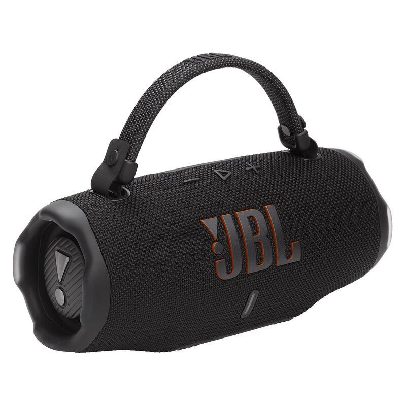 JBL Charge 6 Bluetooth Speaker and Detachable Handle Strap - Black