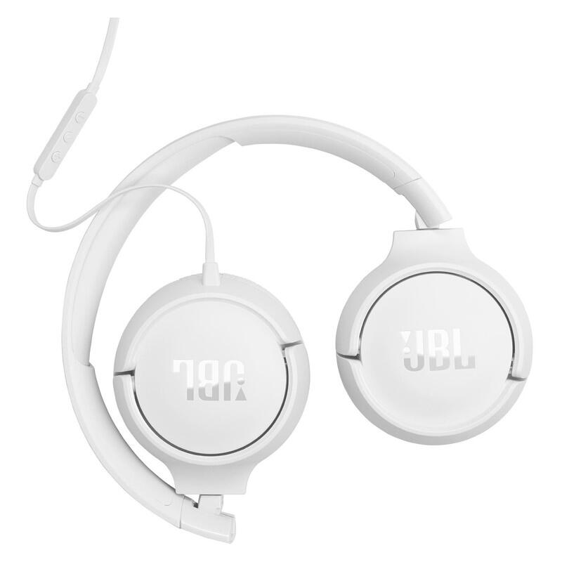 JBL Tune 520C Wired On-Ear Headphones with USB-C Plug - White