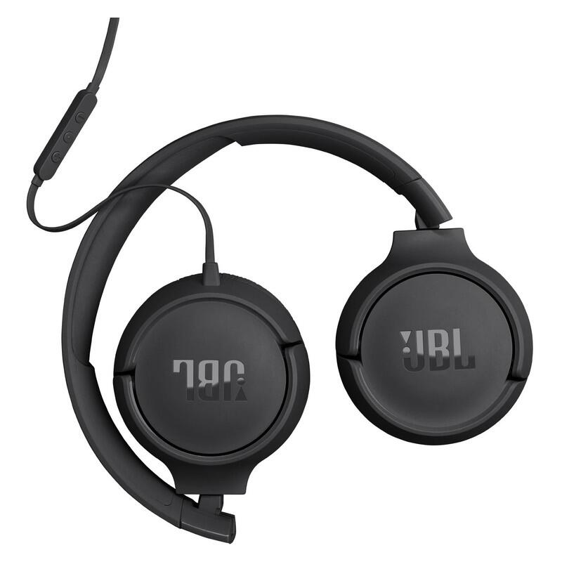 JBL Tune 520C Wired On-Ear Headphones with USB-C Plug - Black