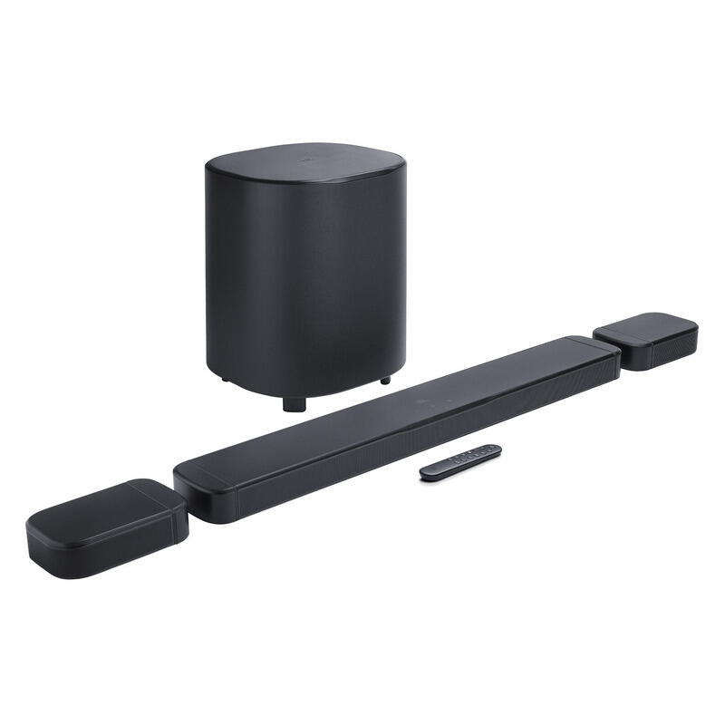 JBL 7.1 Channel Virtual Atmos Soundbar with Subwoofer and Detachable Speakers - Black