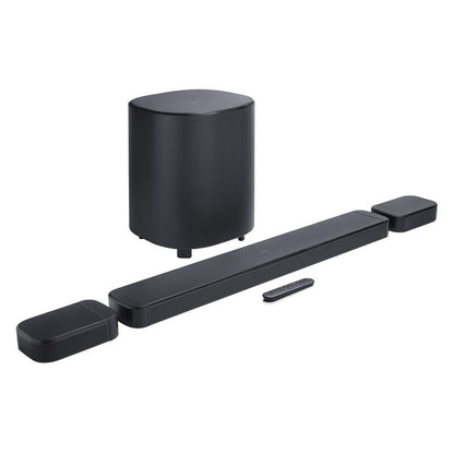 JBL 7.1 Channel Virtual Atmos Soundbar with Subwoofer and Detachable Speakers - Black