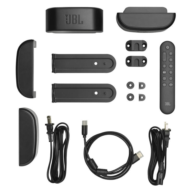 JBL 7.1 Channel Virtual Atmos Soundbar with Subwoofer and Detachable Speakers - Black